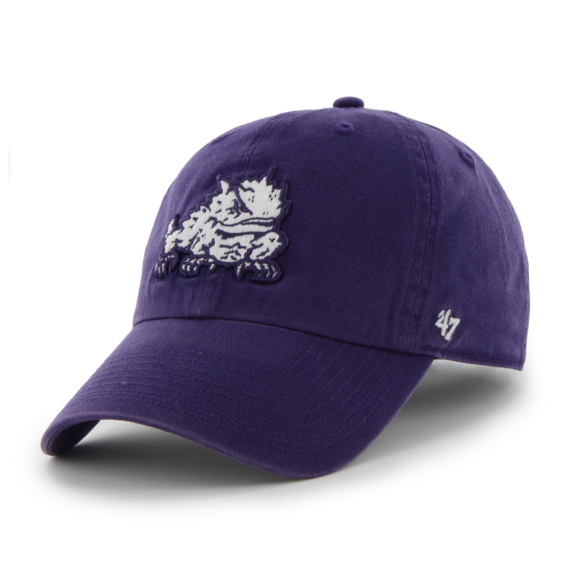 Unisex '47  Purple TCU Horned Frogs Mascot Clean Up Adjustable Hat
