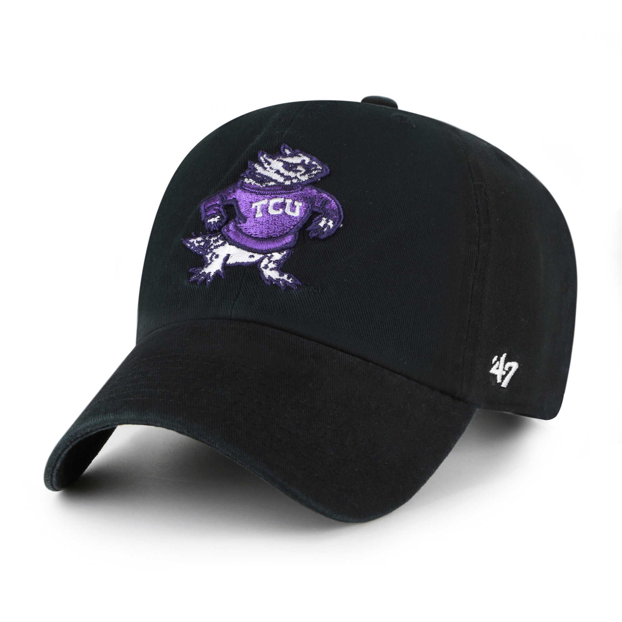Unisex '47  TCU Horned Frogs Black Vault Clean Up Adjustable Hat