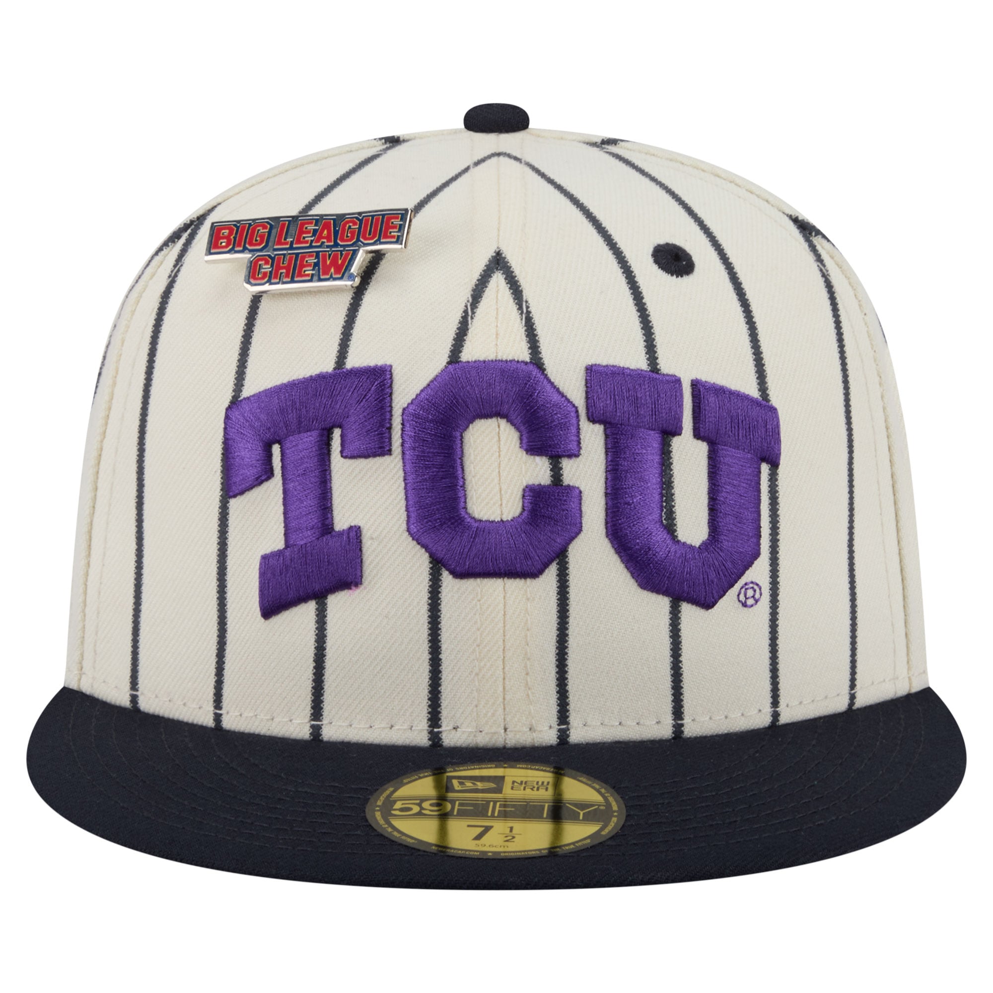 Unisex New Era White TCU Horned Frogs x Big League Chew 59FIFTY Fitted Hat