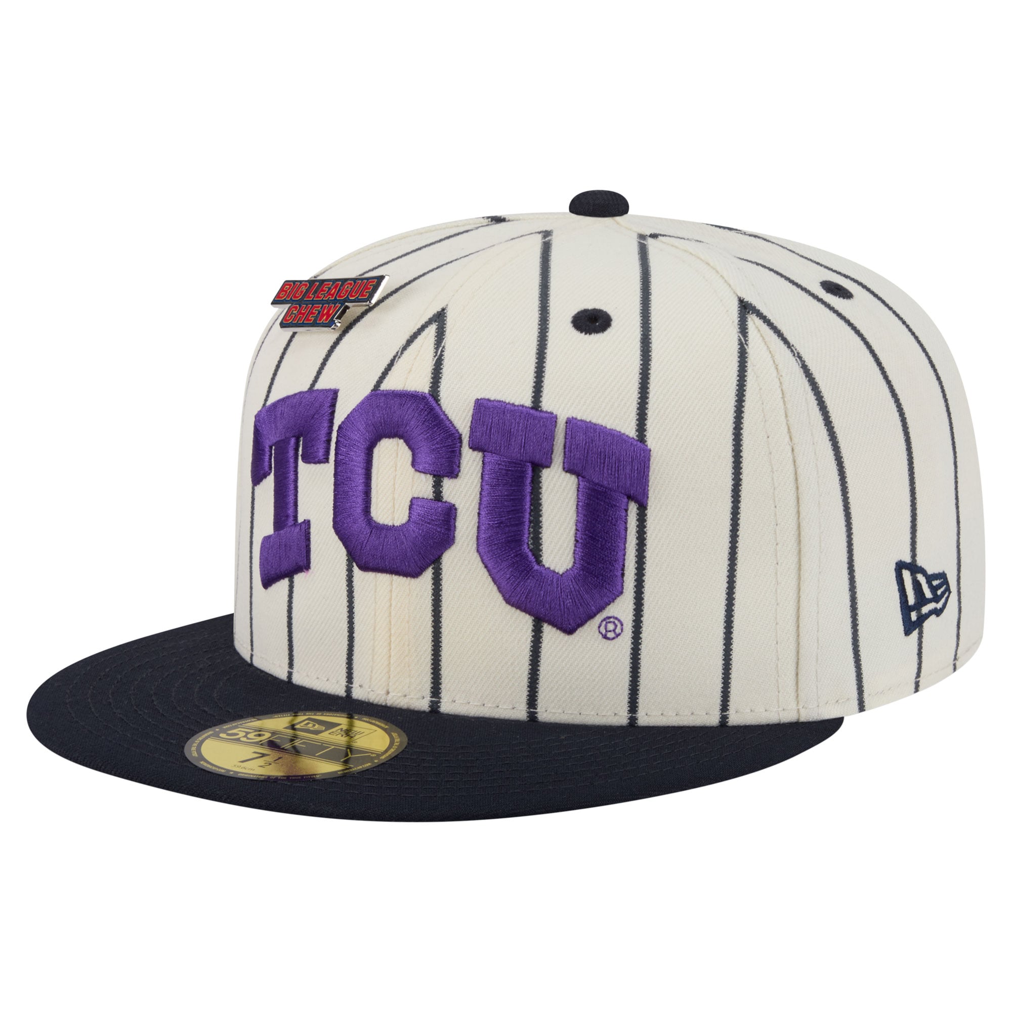 Unisex New Era White TCU Horned Frogs x Big League Chew 59FIFTY Fitted Hat