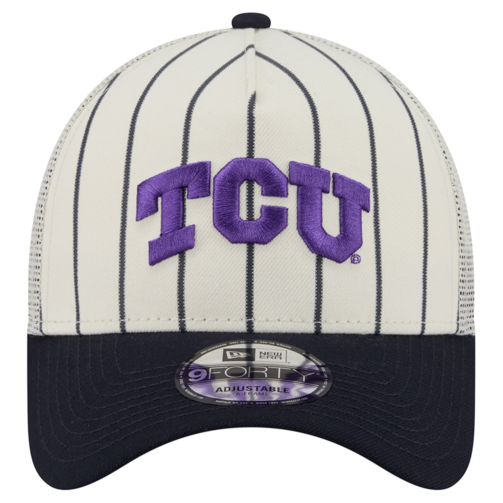 Unisex New Era White TCU Horned Frogs x Big League Chew 9FORTY Adjustable Hat