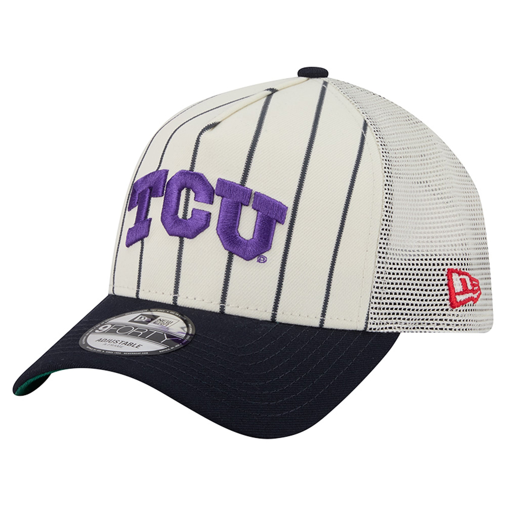 Unisex New Era White TCU Horned Frogs x Big League Chew 9FORTY Adjustable Hat