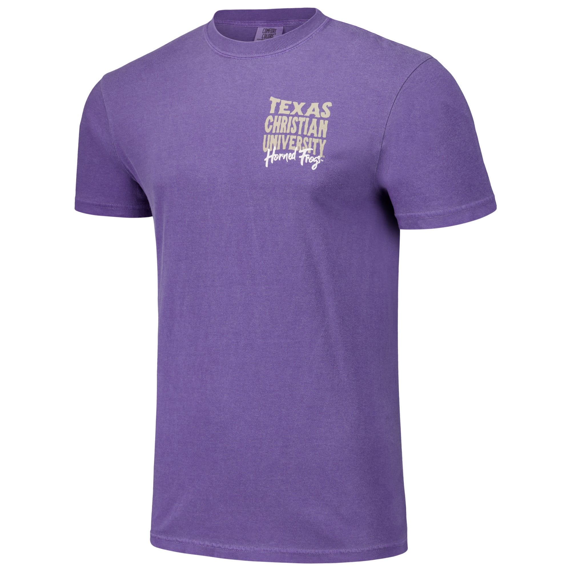 T-shirt unisexe violet TCU Horned Frogs Hyper Local Bienvenue sur le campus