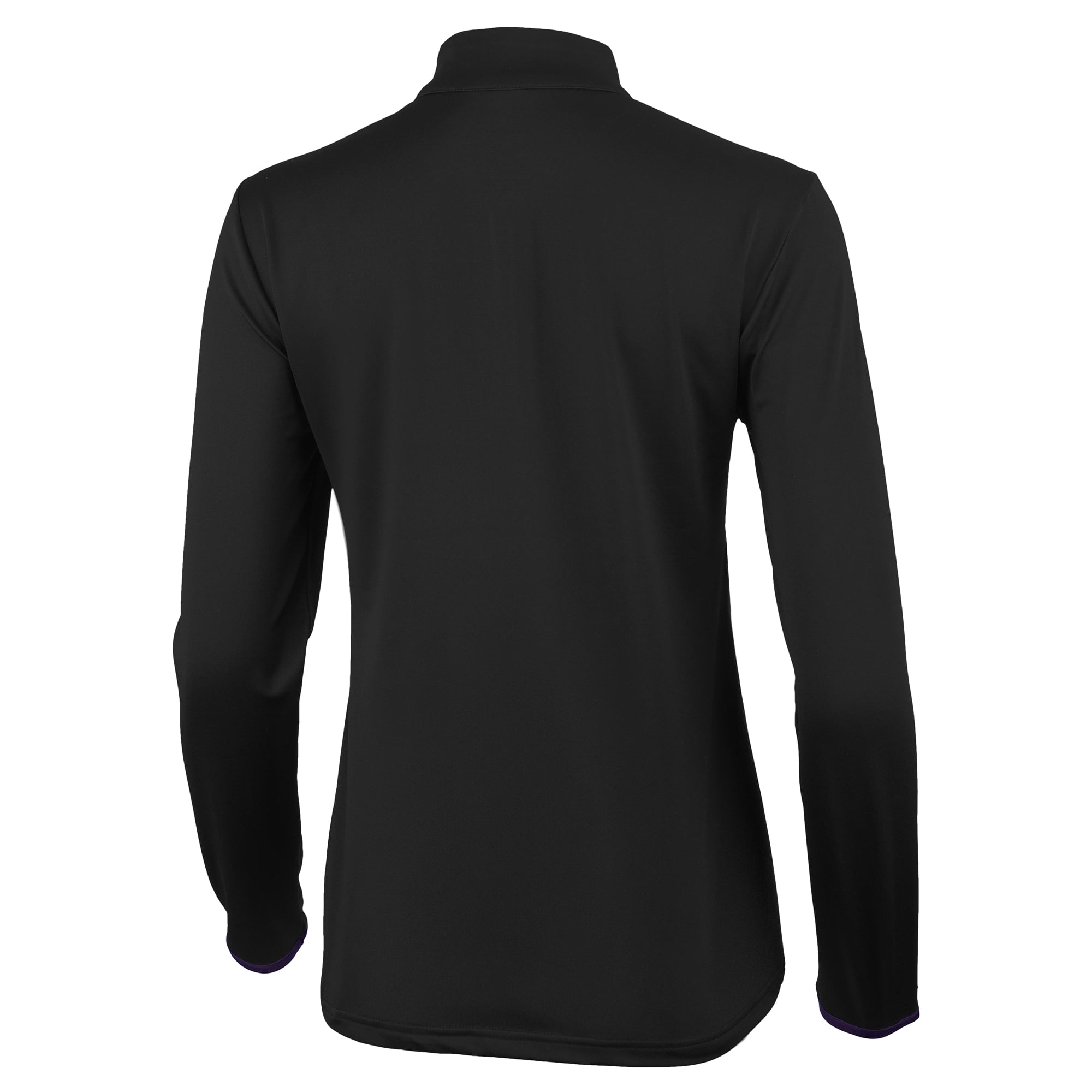 Women's Antigua Black/Purple TCU Horned Frogs Brink Quarter-Zip Pullover
