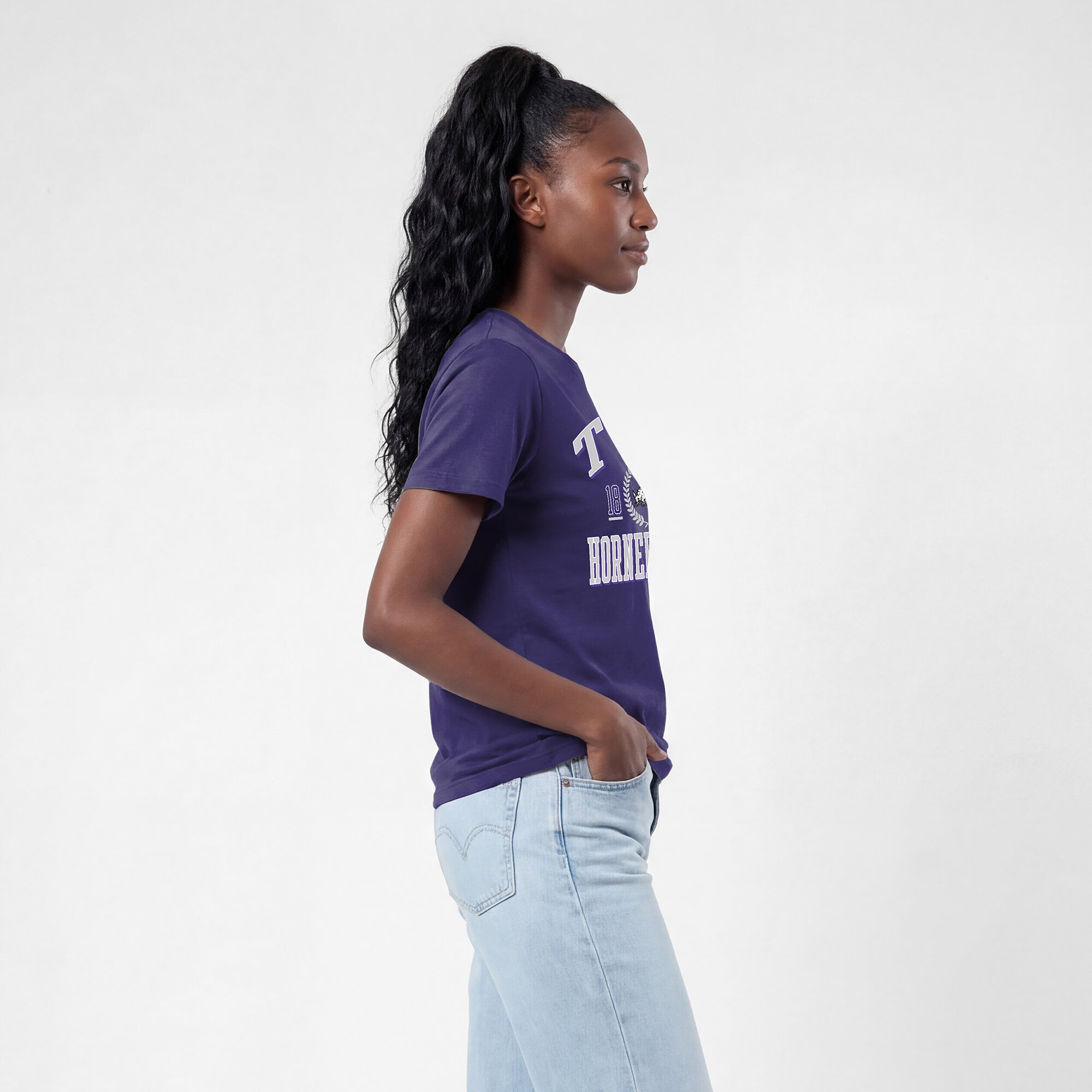 T-shirt de style vie violet Champion TCU Horned Frogs pour femmes