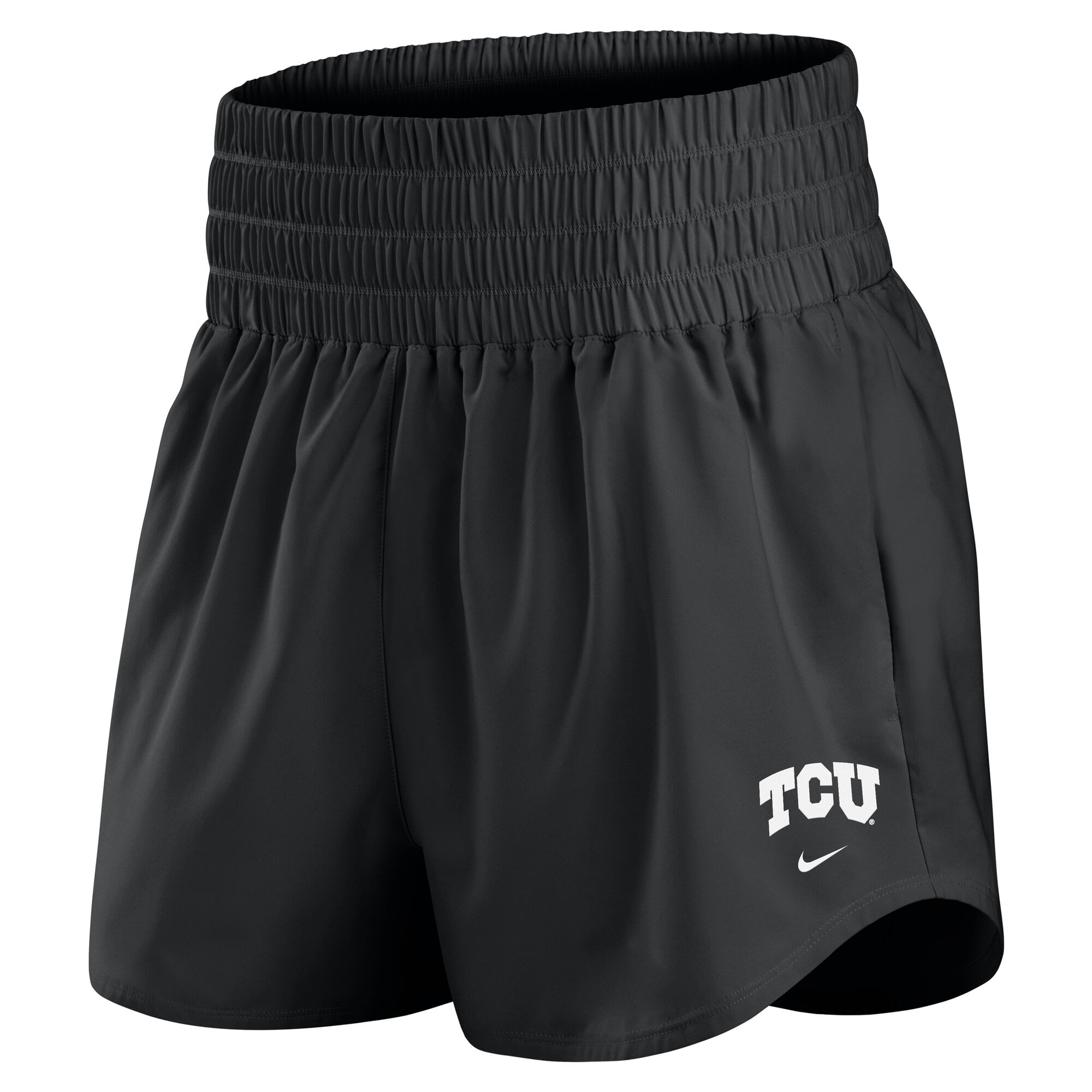 Women's Nike Black TCU Horned Frogs Ultra Dri-FIT High-Rise Shorts