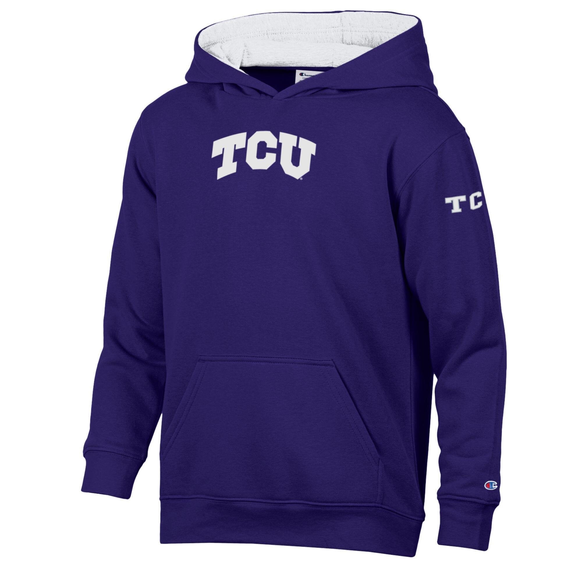 Youth Champion Purple TCU Horned Frogs Fleece Hoodie