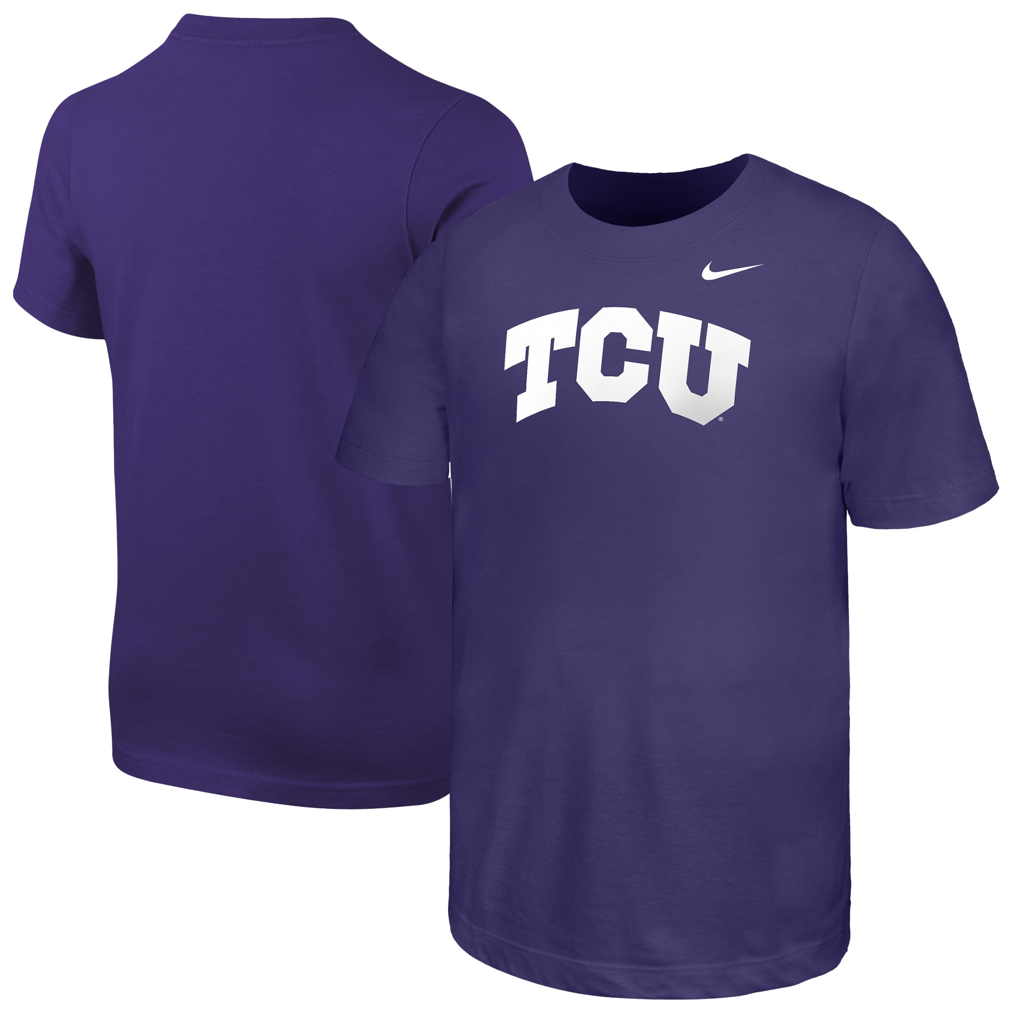 T-shirt Nike violet pour jeunes avec logo des Horned Frogs de TCU