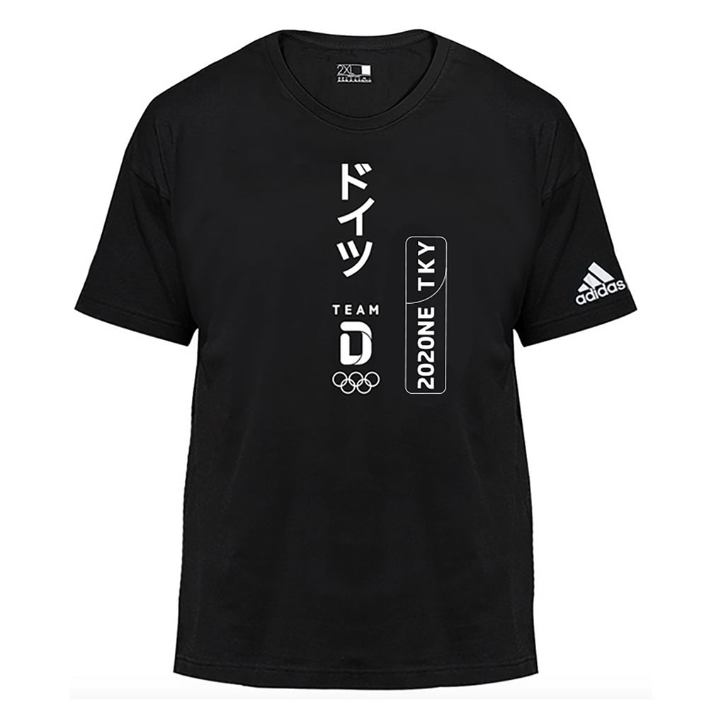 Team D Adidas Tokyo 2020 Olympics Vertical Logo T-Shirt - Unisex 