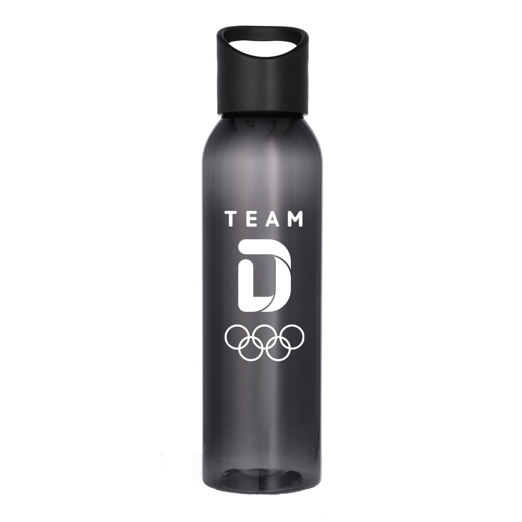 Team D Primärlogo, Kunststoff 650 ml, Trinkflasche – Schwarz