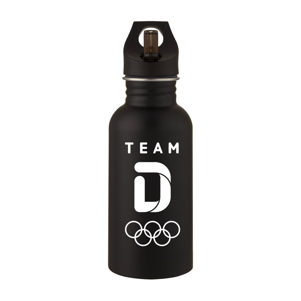 Team D Primärlogo, Edelstahl 500 ml, Trinkflasche – Schwarz