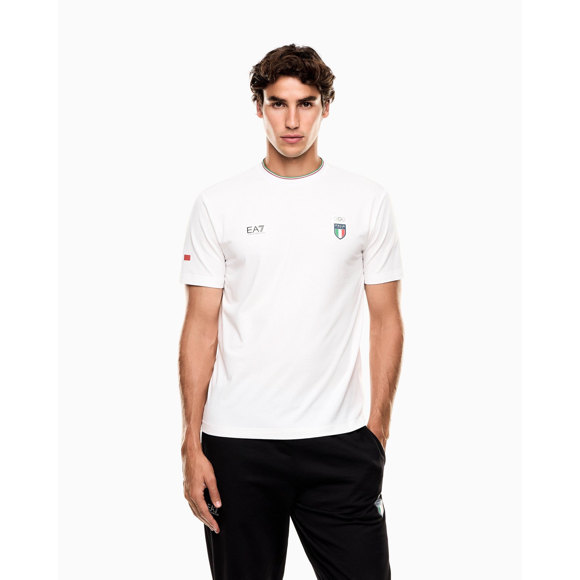 チームイタリア EA7 エンポリオ アルマーニ Tシャツ - ホワイト