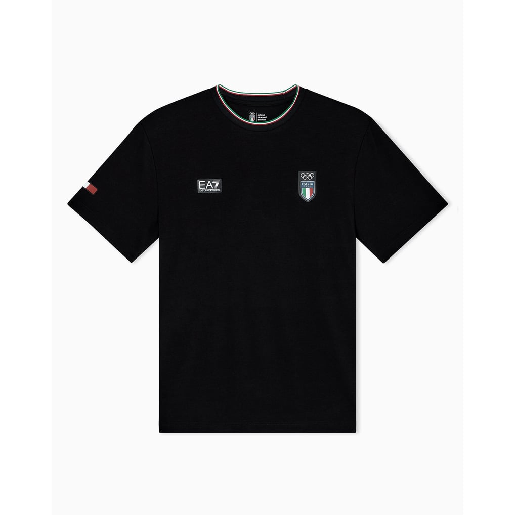 チームイタリア EA7 エンポリオ アルマーニ Tシャツ - ブラック
