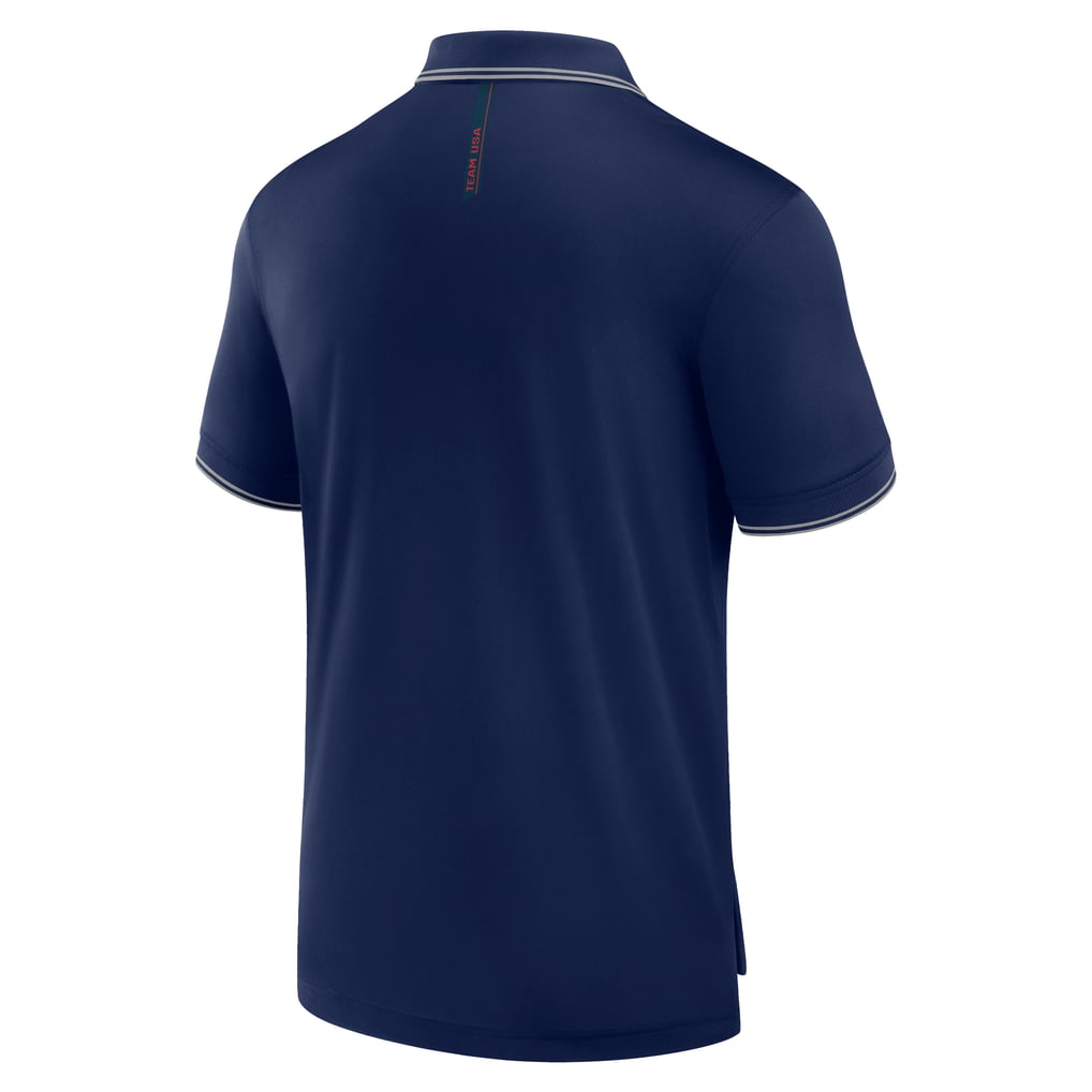 Men's Fanatics Athletic Navy Team USA Front Office Move Mono Pique Polo