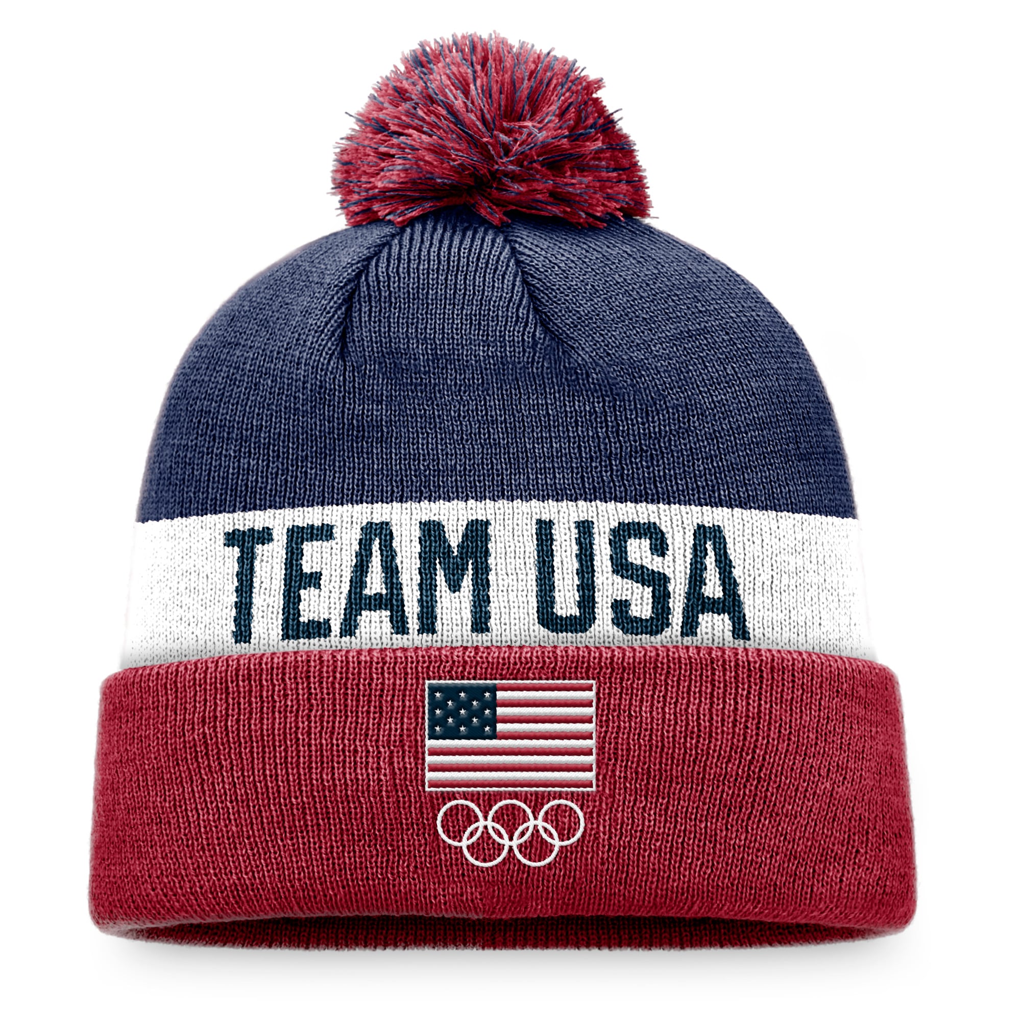 HAT BOX  CABLE  KNIT POMPOM HAT MADE IN THE USA OS Show Off Cable Knit Pom Beanie – Storm Creek main image 4