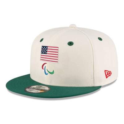 Team USA New Era Paralympics Chrome 9FIFTY Snapback Hat - Cream
