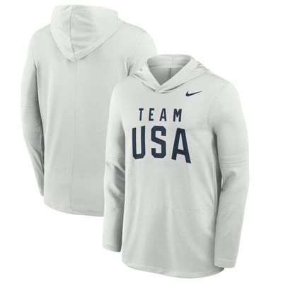 Team USA Nike Dri-FIT Hoodie - Gray