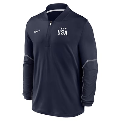  Team USA Nike Sideline Dri-FIT Half-Zip Pullover - Navy