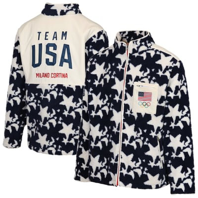  Team USA Outerstuff Milano Cortina 2026 Winter Olympics Full-Zip Sherpa Jacket - Navy
