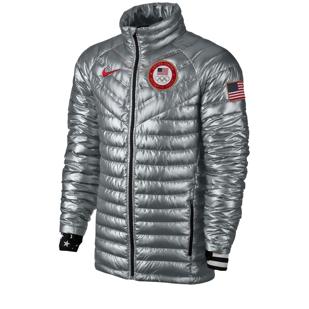 Nike USA 2014 Winter Olympics Aeroloft Full Zip Puffer Jacket - Silver