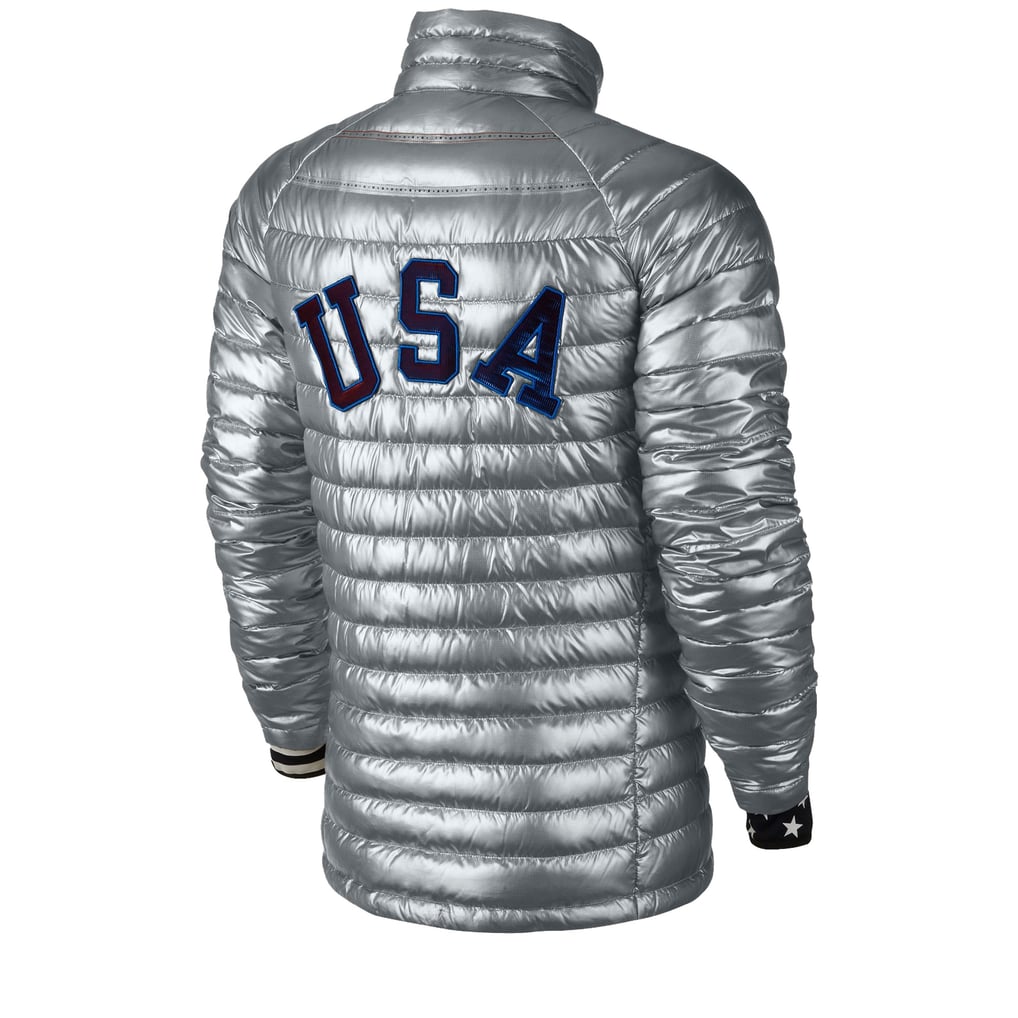 Nike USA 2014 Winter Olympics Aeroloft Full Zip Puffer Jacket - Silver