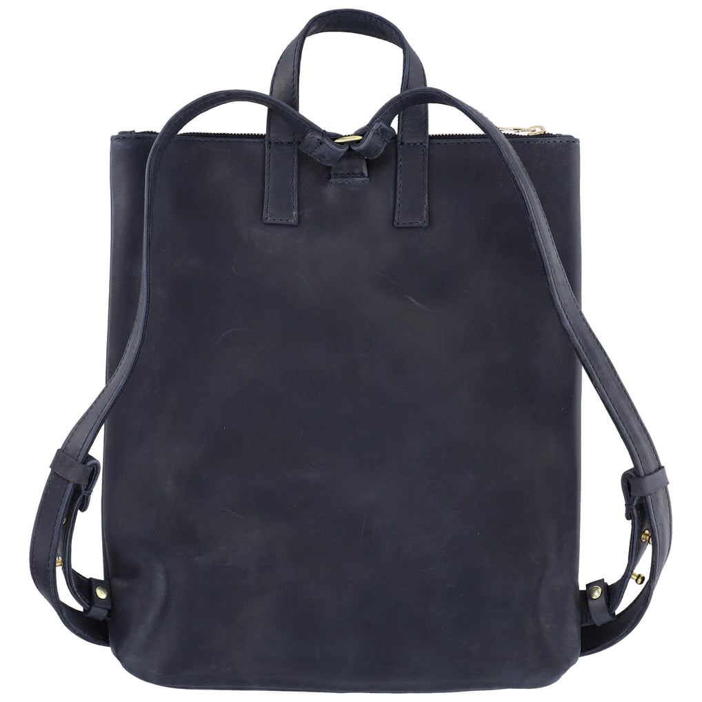 Parker Clay Miramar Navy Blue Leather Slim Backpack Made in Ethiopia Parker Clay | Bags | Miramar Leather Backpack | Poshmark main image 2