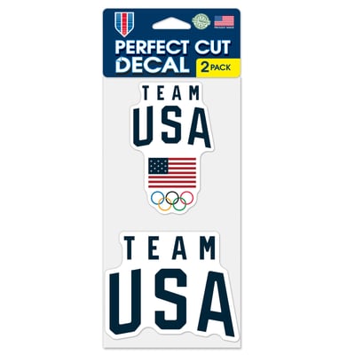  Team USA WinCraft 4" X 8" 2-Pack Perfect Cut Decals