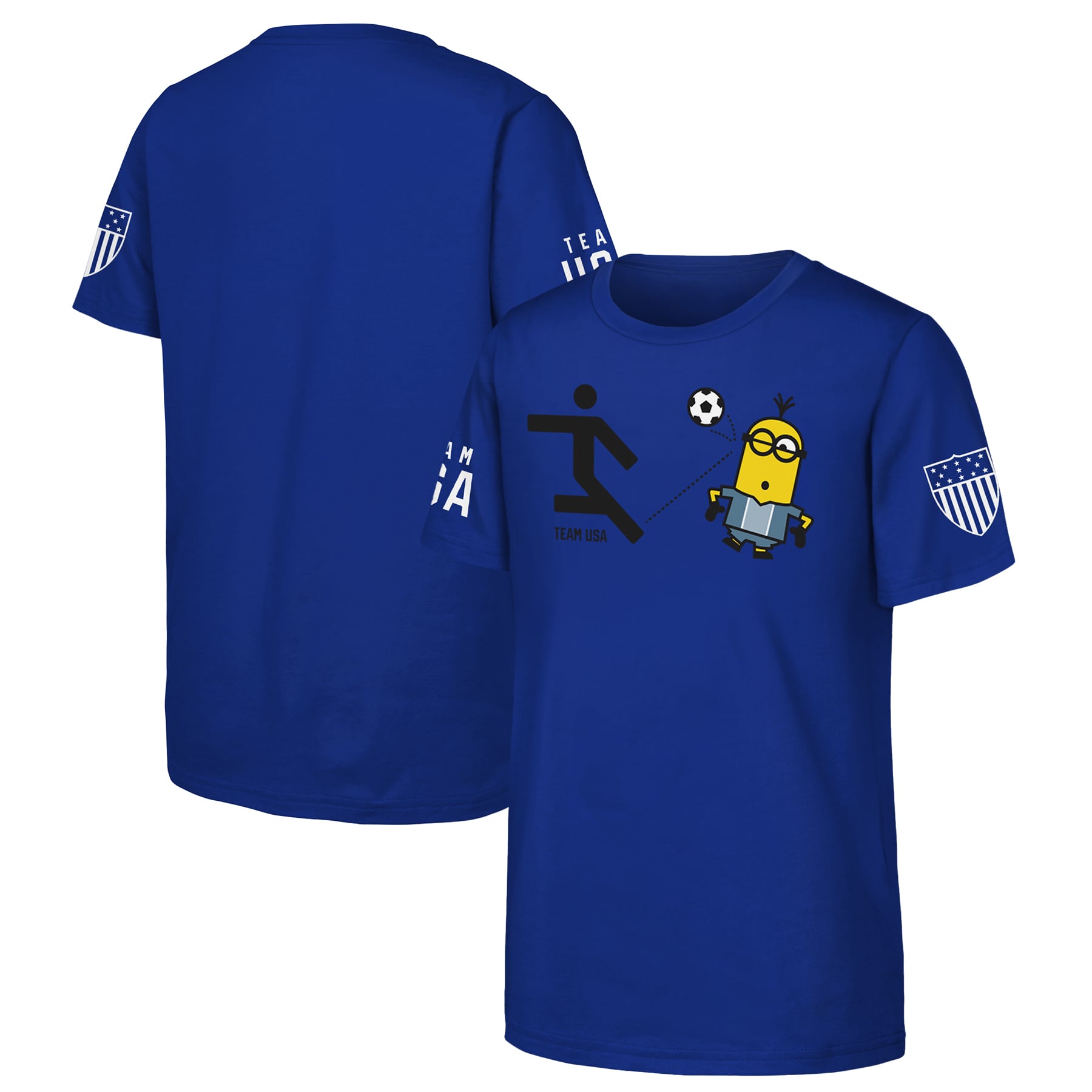 Youth Royal Team USA Minions Soccer T-Shirt