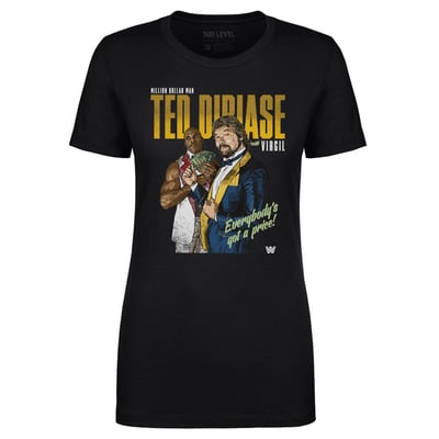 Ted DiBiase & Virgil 500 Level Women's Retro T-Shirt - Black