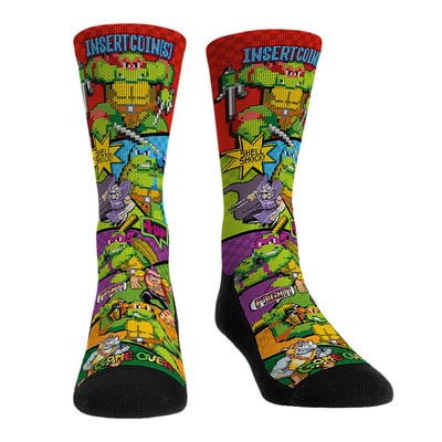  Teenage Mutant Ninja Turtles Rock Em Unisex Game Time Crew Socks
