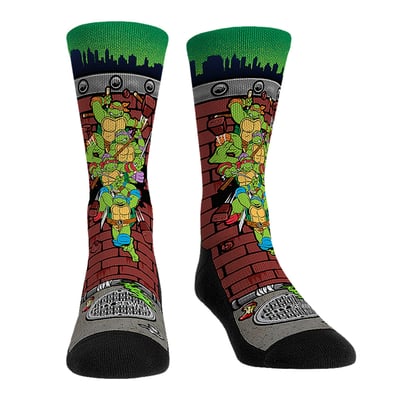 Teenage Mutant Ninja Turtles Rock Em Unisex Group Breakout Crew Socks