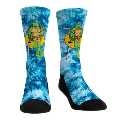  Teenage Mutant Ninja Turtles Rock Em Unisex Leonardo Tie-Dye Crew Socks