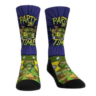  Teenage Mutant Ninja Turtles Rock Em Unisex Party Time Crew Socks
