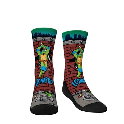  Teenage Mutant Ninja Turtles Rock Em Youth Leonardo Breakout Crew Socks