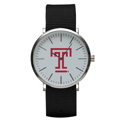 Temple Owls Stitch Nylon Strap Watch - Black
