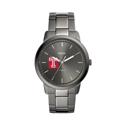 Temple Owls Fossil The Minimalist Three-Hand Smoke Watch