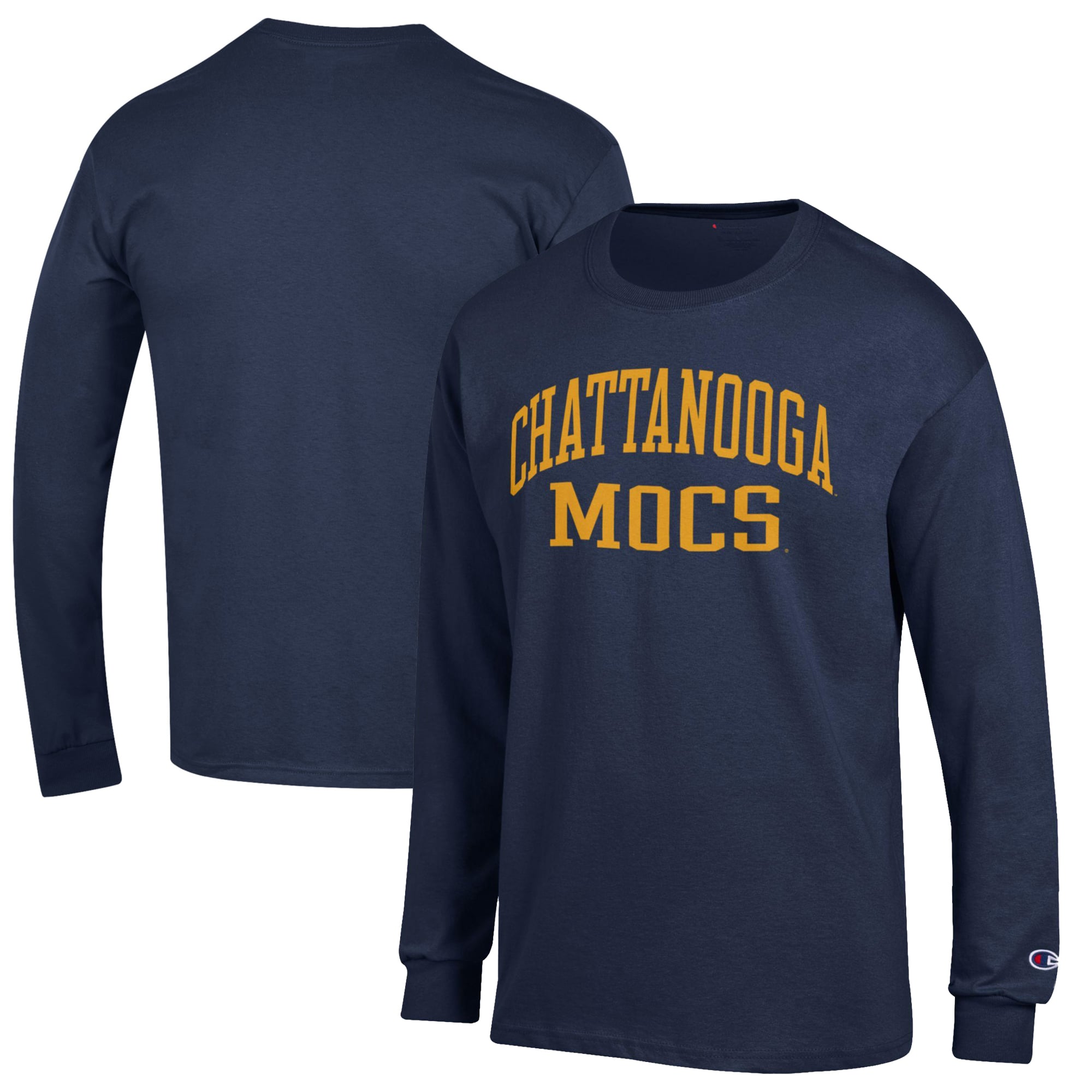 Men's Champion Navy Tennessee Chattanooga Mocs Jersey Long Sleeve