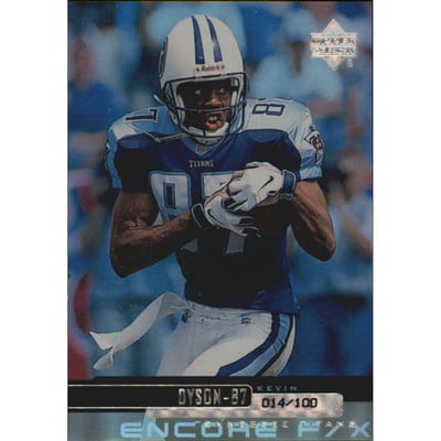 1999 Upper Deck Encore F/X #171 Kevin Dyson