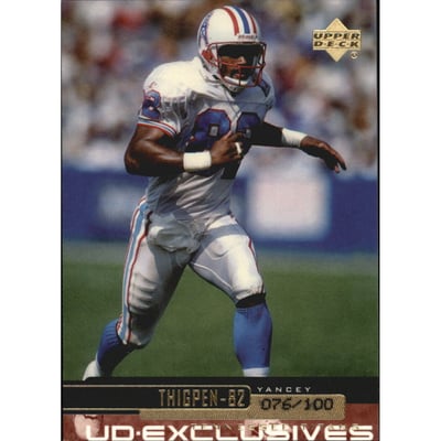 1999 Upper Deck Exclusives 100 #215 Yancey Thigpen