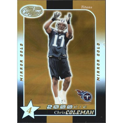 2000 Leaf Certified Mirror Gold #219 Chris Coleman