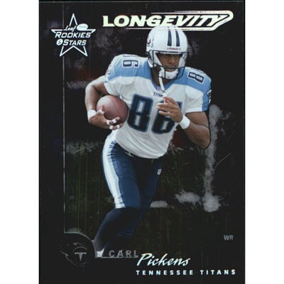 2000 Leaf Rookies and Stars Longevity #93 Carl Pickens