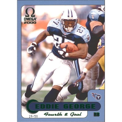 2000 Pacific Omega Fourth and Goal Parallel #17 Eddie George