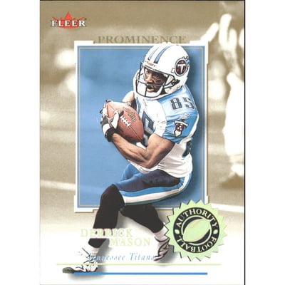 2001 Fleer Authority Prominence 75 #44 Derrick Mason