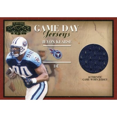 2001 Playoff Honors Game Day Jerseys #GD27 Jevon Kearse