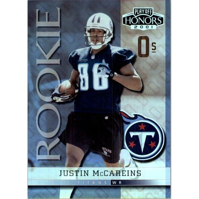2001 Playoff Honors X's and O's #126 Justin McCareins/40