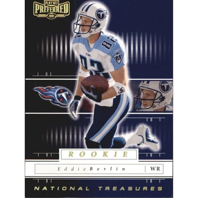 2001 Playoff Preferred National Treasures Gold #144 Eddie Berlin
