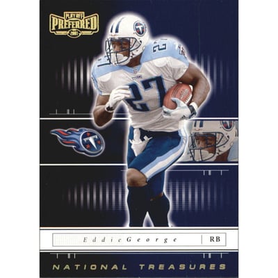 2001 Playoff Preferred National Treasures Gold #51 Eddie George