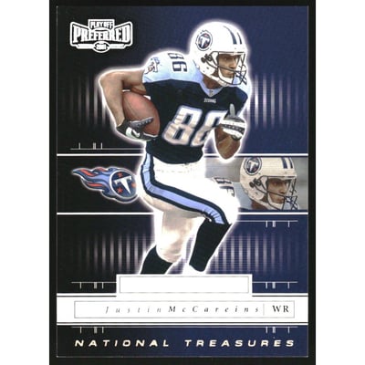 2001 Playoff Preferred National Treasures Silver #138 Justin McCareins