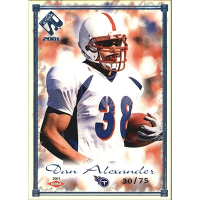 2001 Private Stock Blue Framed #171 Dan Alexander