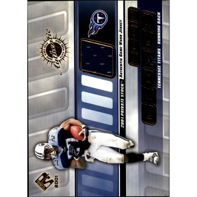 2001 Private Stock Game Worn Gear #134 Eddie George
